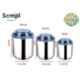 Sempl 3 Pcs Stainless Steel Canister Set with Velvet Unbreakable Plastic Lid