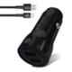 Portronics 2.4A Black Car Charger with Dual USB Output for Smartphones Tablets +& Free 1M Micro USB Cable, POR 1268