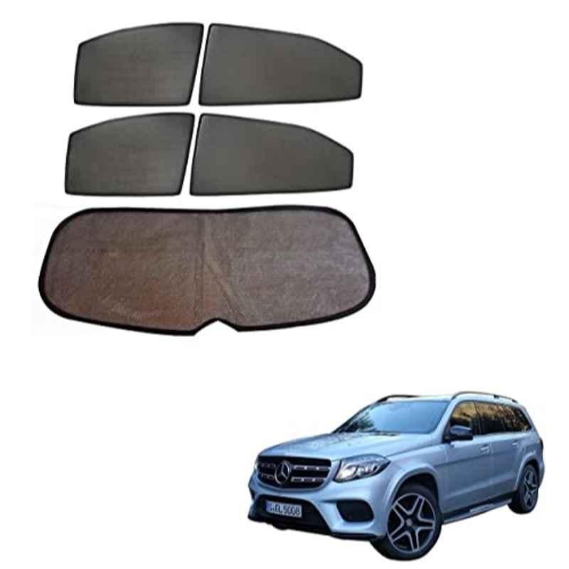 Kozdiko 5 Pcs Mesh Black Fixed Window & Rear Sun Shades Set for Mercedes Benz Gls-Class