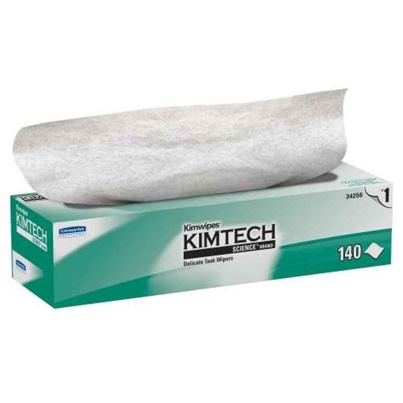 Kimtech Science 14.7x16.6 inch 140 Wipes White Delicate Task Wiper Box, 34256 (Pack Of 15)