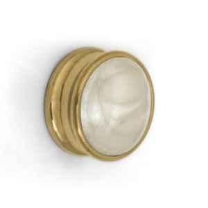 Plantex Knobs for Drawers/Drawer Knobs/Round Knob for Cabinets/Pull-Push Knob for Kitchen/Bedroom Drawer Gold