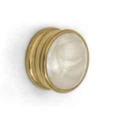 Plantex Knobs for Drawers/Drawer Knobs/Round Knob for Cabinets/Pull-Push Knob for Kitchen/Bedroom Drawer Gold