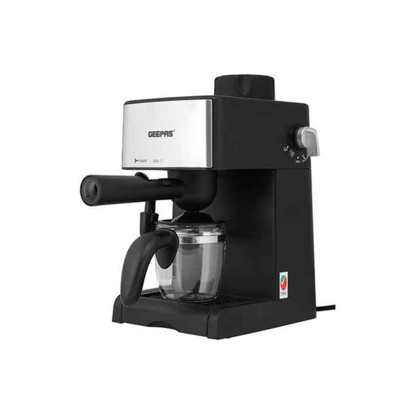 Geepas 240ml 800W Black Cappuccino Maker, GCM6109