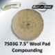 Krost 7 inch White Wool Polishing Pad for Angle Grinder
