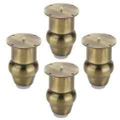 Plantex Heavy Duty Stainless Steel 4 inch Sofa Leg/Bed Furniture Leg Pair for Home/Furniture Sofa Legs for Table/Support Legs/Furniture Leg Antique Brass Finish Set of 4 Pcs