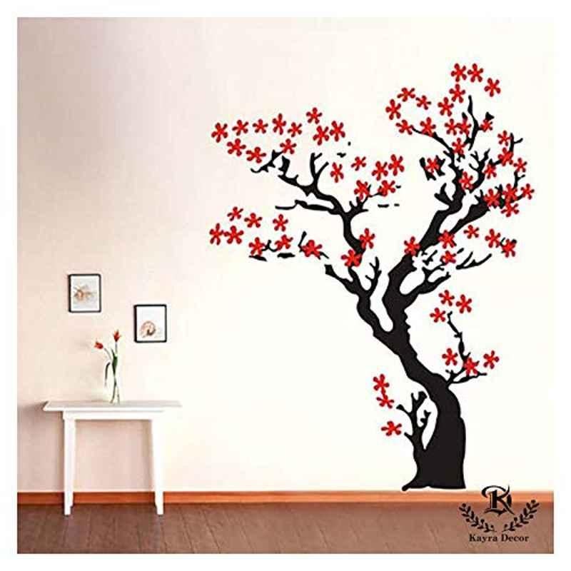Kayra Decor 72x68 inch PVC Magical Tree Wall Design Stencil, KHSNT430