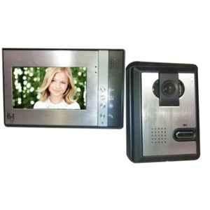 BGT 7 inch Metallic Grey VDP with 2 Indoor Screen & 1 Outdoor Bell Camera Kit with 100 Pics Saving Storage