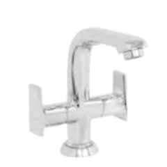 Somany Olive Brass Chrome Finish Centre Hole Basin Mixer, 272200330051