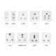 Anchor Roma 13/10/6A White Combi Socket for All Pins, 22070, (Pack of 10)