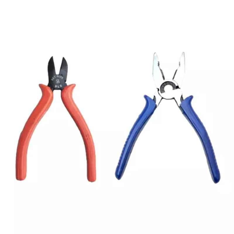 Sky Blue 2 Pcs 8 inch Lineman Plier Combo, SBE_PLIER_COMBOS_COMBO_709