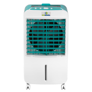 Gokool Curvv 220W 35 Litre Plastic White & Green Air Cooler with 1 Year Warranty, GOK-CURVV-35L