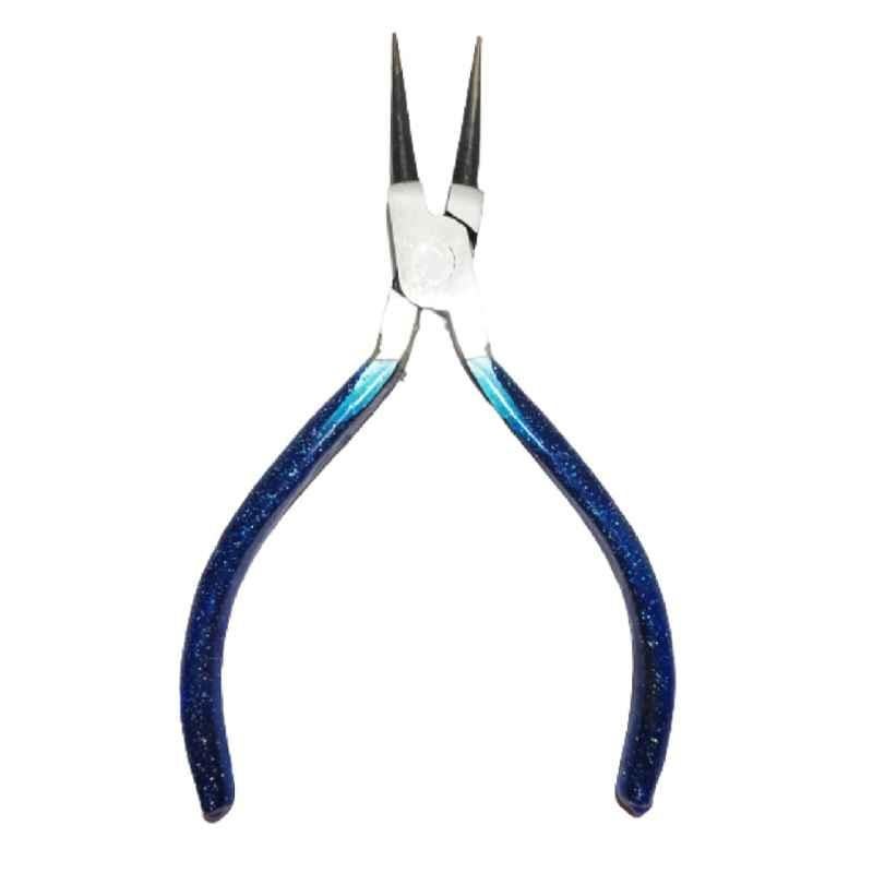 Pilerman 5 inch Blue Round Nose Plier for Jewellery Making