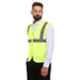 Club Twenty One Workwear Denver Polyester Yellow Safety Reflective Vest Jacket, 1008, Size: M