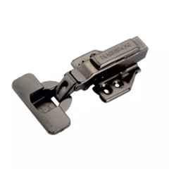 Harrison Stainless Steel Black Finish 15 deg Insert Overlay 3D Hydraulic Hinge, 442