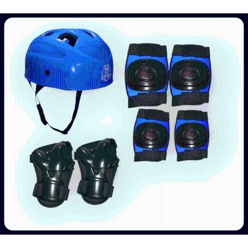 STYRKR Blue Skating Kit for Protective Kit (Kids, Beginner) 4-in-1 Protective Kit Set Skating KitKIT-196