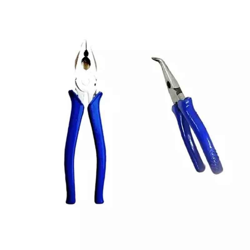 Sky Blue 2 Pcs 7.8 inch Lineman Plier Combo, SBE_PLIER_COMBO_MOD_00002
