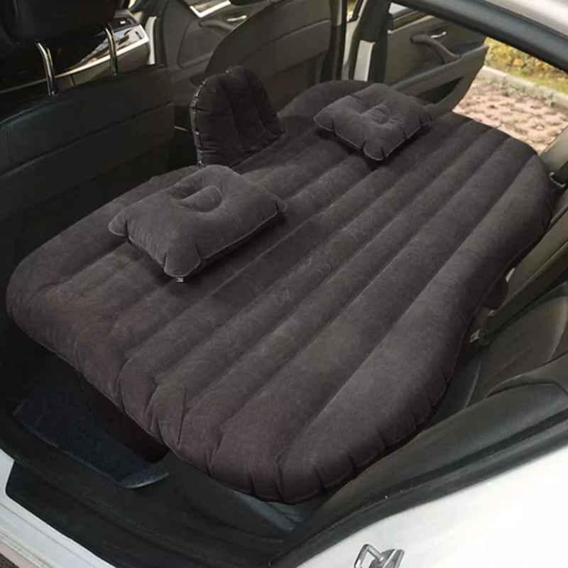 Biroller Car Bed Inflatable Air Mattress with Pump & 2 Pillows Portable Compact Twin Size Multipurpose SUV Travel Sleeping Pad (Black), BRICBL01