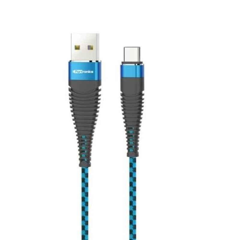 Portronics Konnect 4C 1.2m Blue & Black Type-C Cable, POR-873 (Pack of 5)