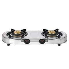 Suryaviva Dura Shine 2 Burner Manual Stainless Steel Cook Top, SVDS02