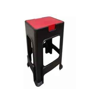 Supreme Slice 35x48x44cm Plastic Red & Black Stool, SUPSLCRDBLK05