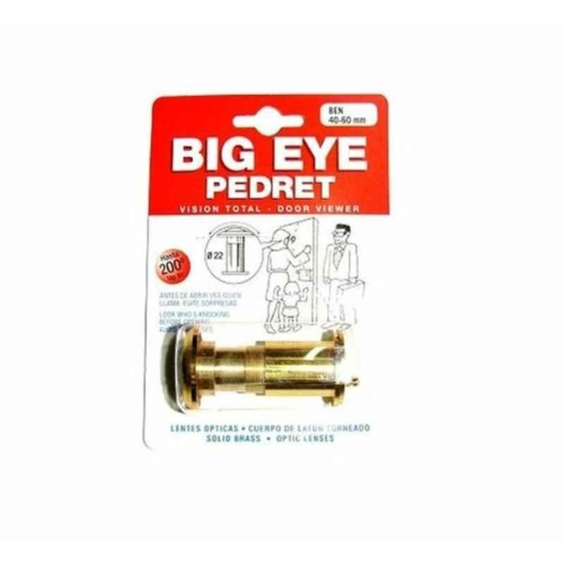 Big Eye Pedret 40-60mm Gold Door Viewer