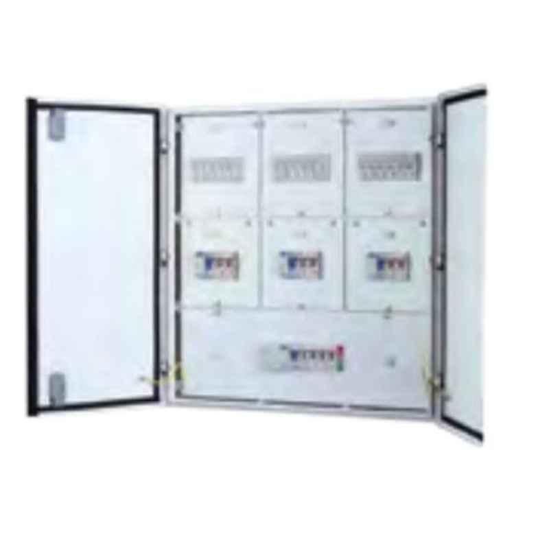 V-Guard Invidia 8 Ways Double Door Seven Segment Distribution Board, 1504906