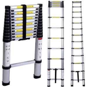 Bigapple 150kg 13 Step 3.8m Telescopic Aluminium Folding Step Ladder, BA-3.8M-TELESCOPIC