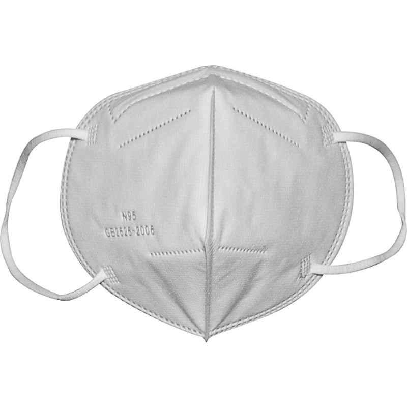 Nova Safe N95 White Respiratory Mask without Filter (Pack of 5)