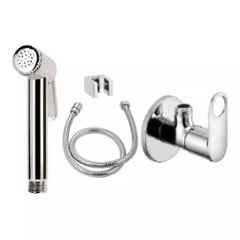 Fastgear Stainless Steel Silver Chrome Finish Health Faucet Set, FG1030