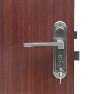 Homexpert LB306 Stainless Steel Satin Finish Round Plate Heavy Duty Mortise Door Lock Set