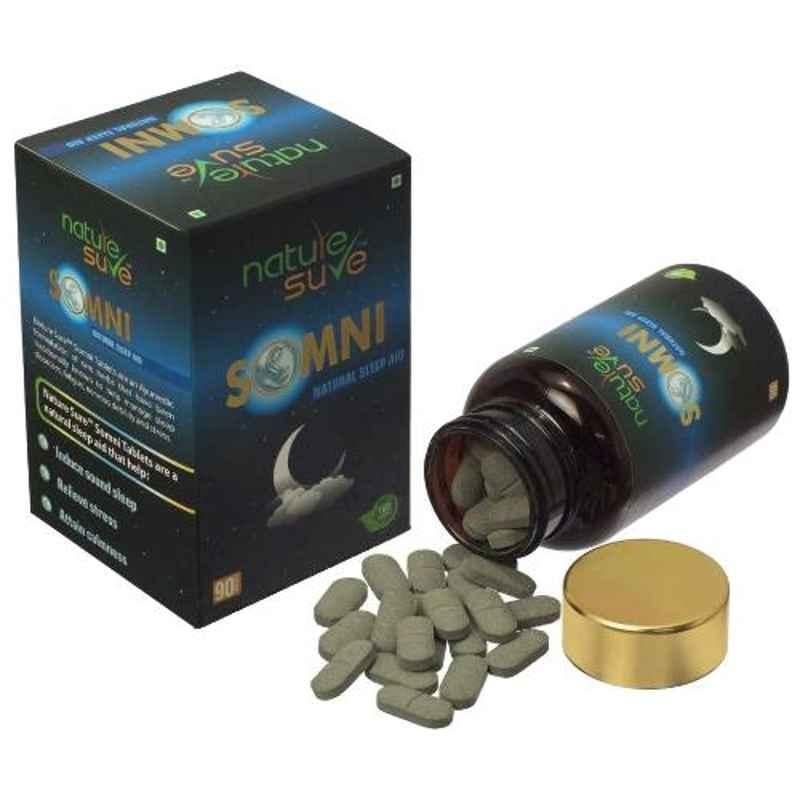 Nature Sure Somni 90 Pcs Natural Sleep Aid Daily Herbal Supplement Tablets