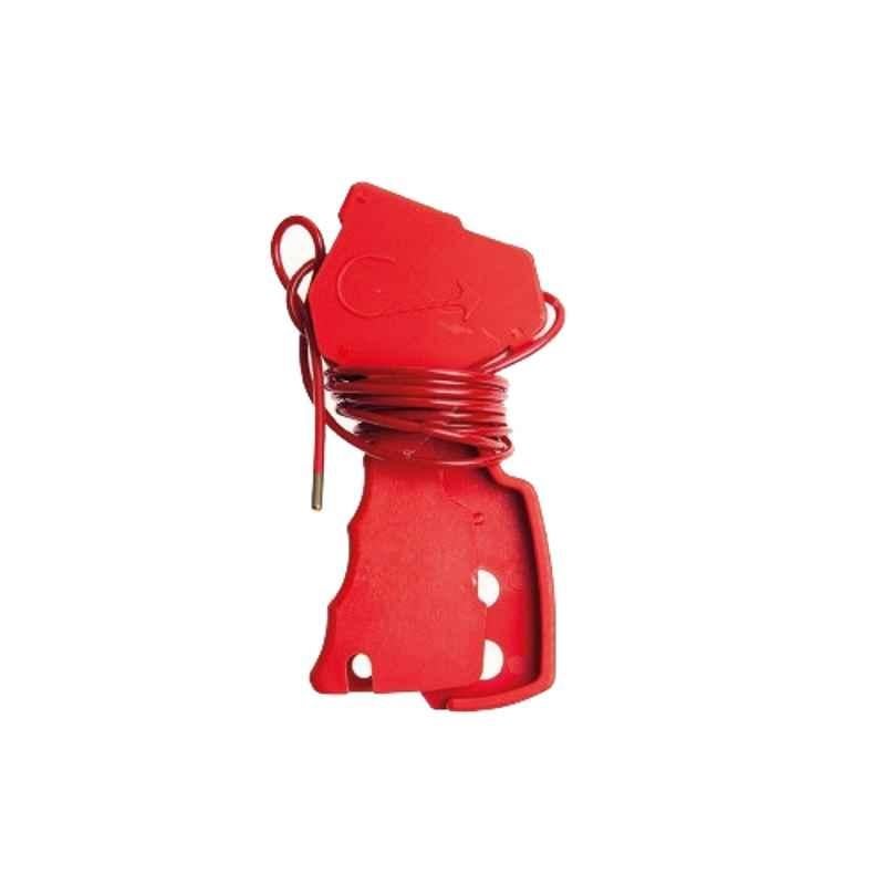 Loto-Lok 3.5mmx2m Steel Red Cable Lockout, CL-PSM-2MR