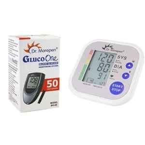 Dr Morepen Dr. Morepen BP-02 Blood Pressure Monitor & BG-03 Gluco One 50 Test Strips Combo