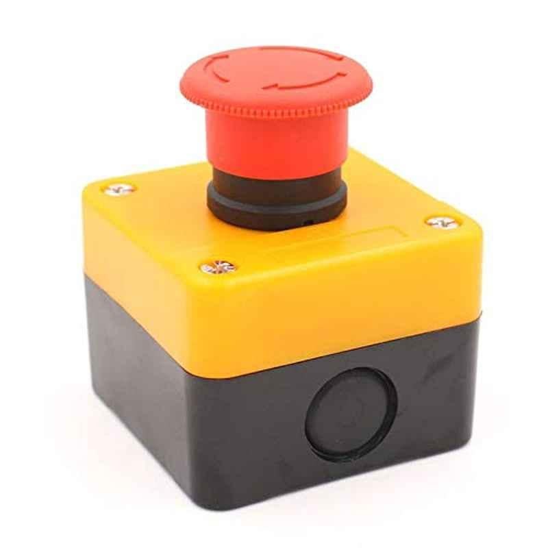 10A Plastic Red DPST Emergency Stop Push Button Switch