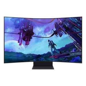 Samsung Odyssey Ark 55 inch 4K Ultra HD OLED Curved Gaming Monitor with 165Hz Refresh Rate & Eye Saver Mode, LS55CG97WNWXXL