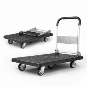 Corvids 500kg PVC Black Platform Hand Truck Trolley, CPT-PL500