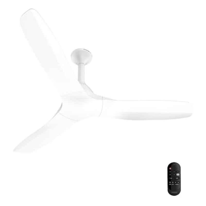 Crompton Silent Pro Fluido 39W 325rpm Snow White 3 Blade Ceiling Fan with 4 Years Warranty, CFSPFLWV48SHWDAD5S, Sweep: 1200 mm
