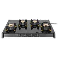 Faber Genius 804 4 Burners Automatic Toughened Glass Top Cooktop, 106.0689.318