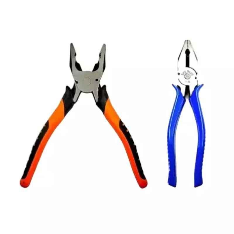 Sky Blue 2 Pcs 7.8 inch Lineman Plier Combo, SBE_PLIER_COMBOS_COMBO_554