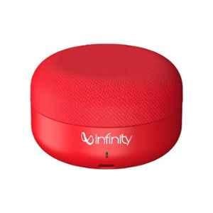 Infinity by Harman Clubz Mini 2.5W Red Ultra-Portable Wireless Speaker with Mic, INFCLZMINIRED