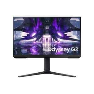 Samsung 24 inch Black Flat LED Gaming Monitor with 165Hz Refresh Rate, Height Adjustable, Bezel-Less, Eye-Saver & AMD FreeSync Premium, LS24AG320NWXXL