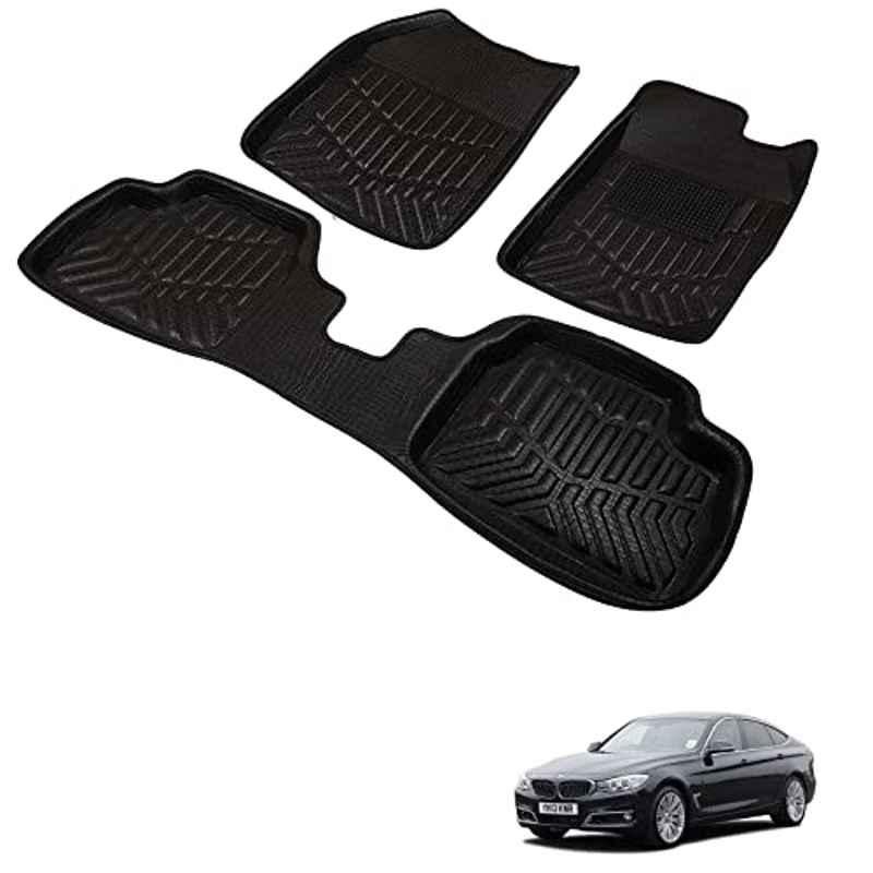 Kozdiko 3D Black Car Foot Mat Set for BMW 3GT Series, dshbdhb314