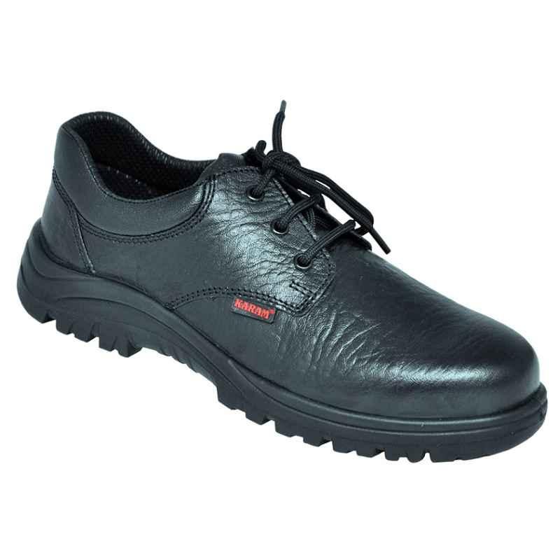 Karam FS 05 Steel Toe Black Work Safety Shoes, Size: 7