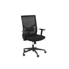 Paradise 53.3x50.8x53.3cm Mild Steel Black High Back Revolving Chair, PME-5022