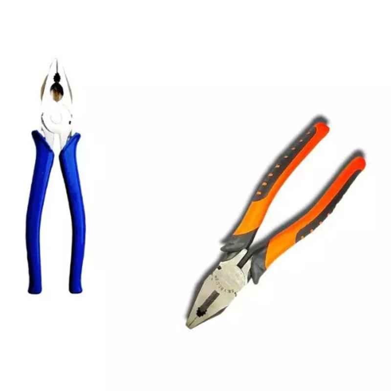 Sky Blue 2 Pcs 7.8 inch Lineman Plier Combo, SBE_PLIER_COMBO_MOD_00174