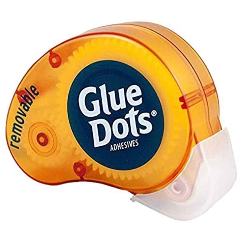 Glue Dots Yellow Removable Adhesive Dispenser, 3670