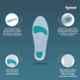 Tynor Silicon Insole, K01DHZ, Size: Extra Large