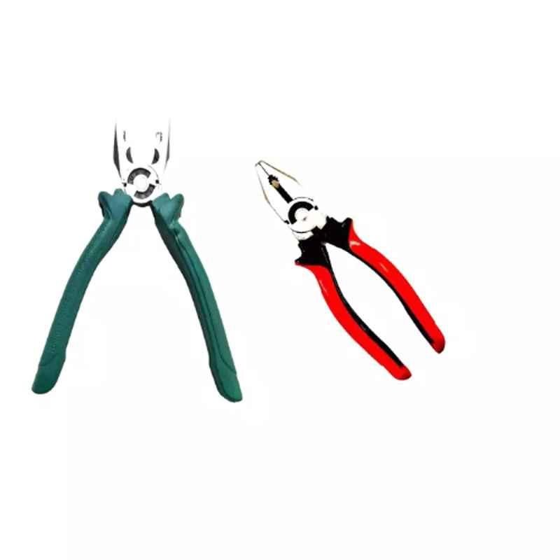Sky Blue 2 Pcs 7.8 inch Lineman Plier Combo, SBE_PLIER_COMBO_MOD_01411
