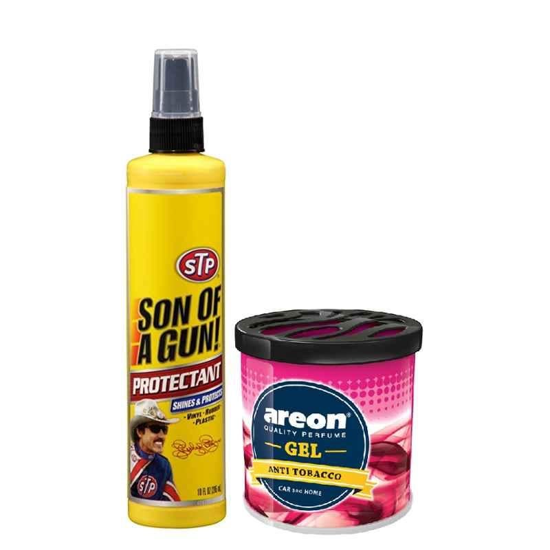 STP Combo of 295ml SOAG Protectant & Areon Assorted Gel, STPPRO10OZ+AREONGEL