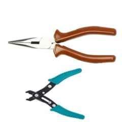 Forgesy Chrome Vanadium Steel Green & Blue Long Nose & Wire Stripping Plier Combo, FORGESY344